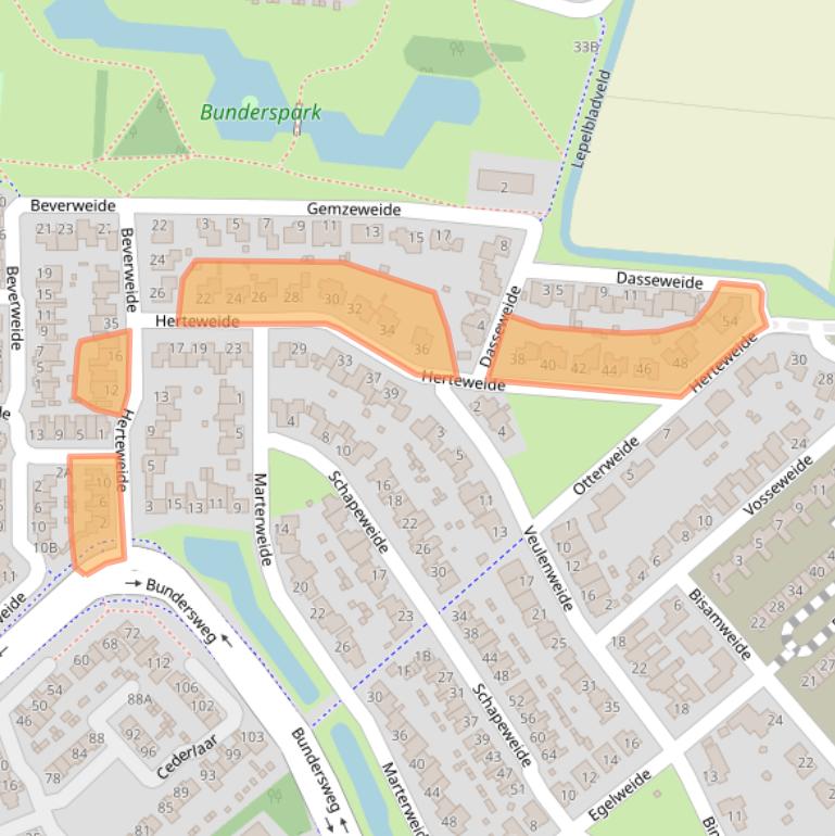 Kaart van postcodegebied 5467LE.