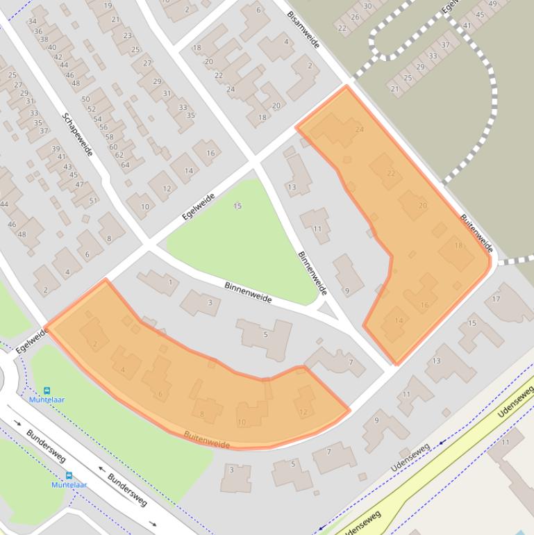 Kaart van postcodegebied 5467MP.