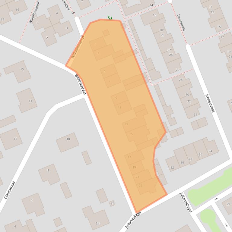 Kaart van postcodegebied 5469AC.