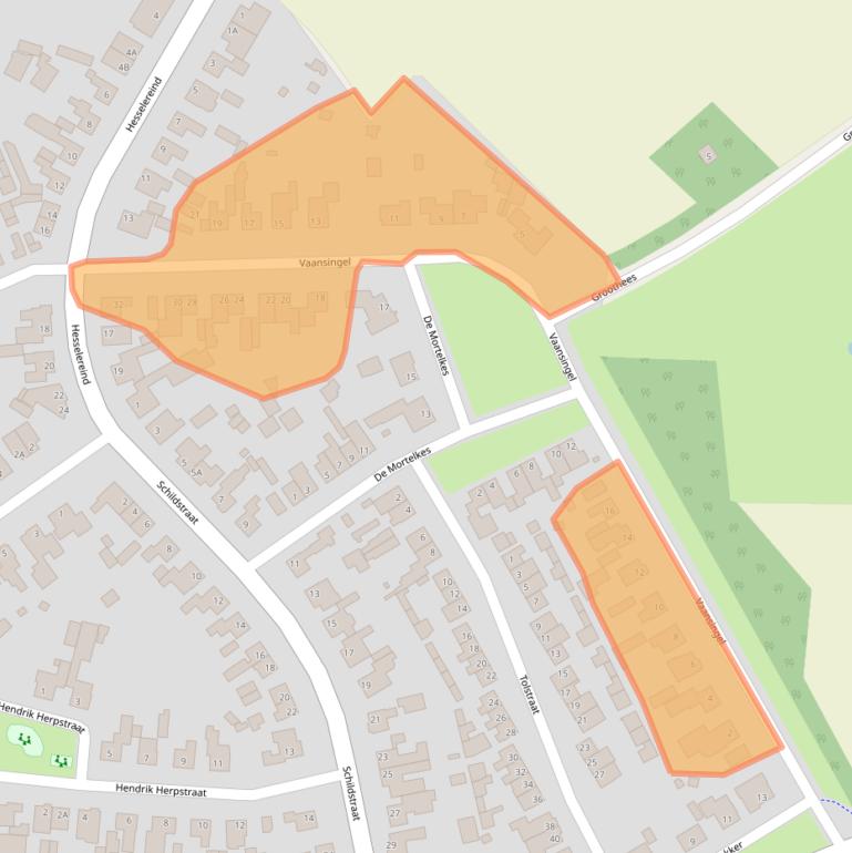 Kaart van postcodegebied 5469AT.