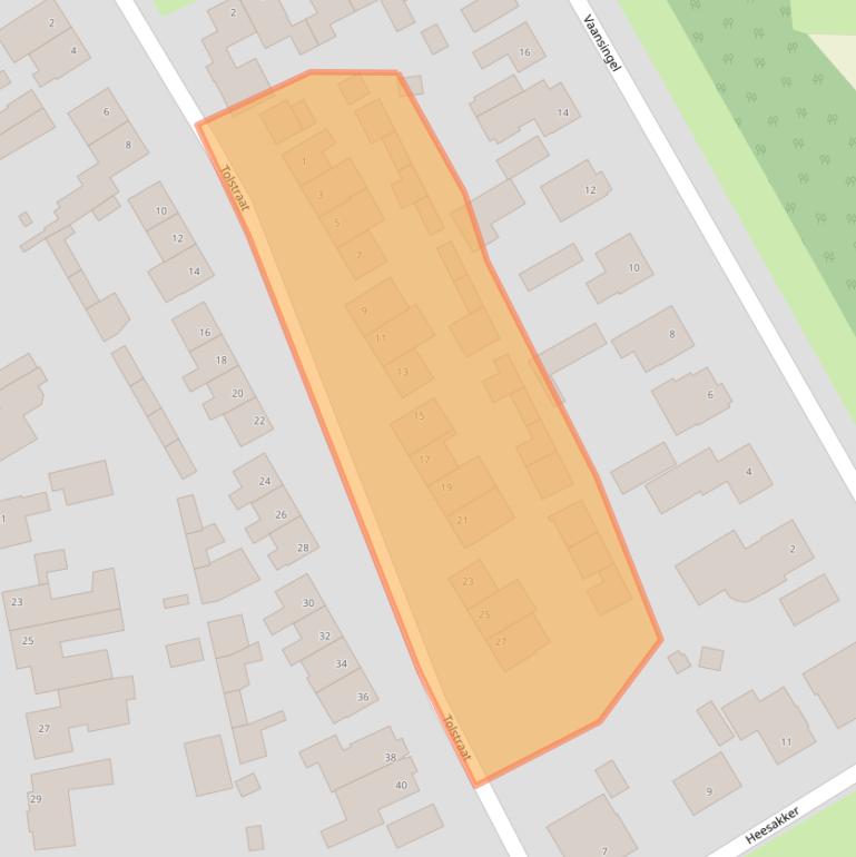 Kaart van postcodegebied 5469AX.