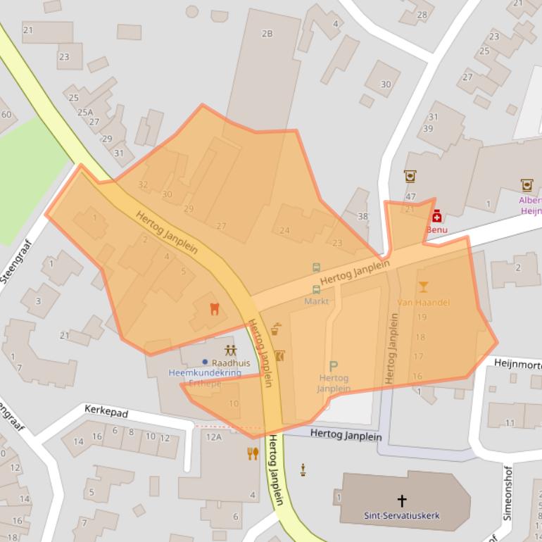 Kaart van postcodegebied 5469BJ.