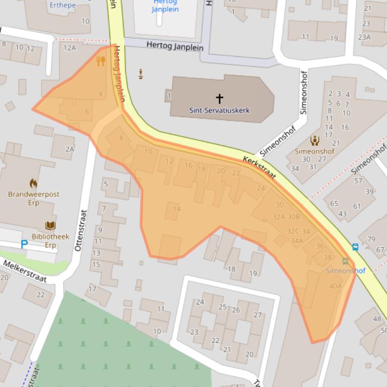 Kaart van postcodegebied 5469BN.