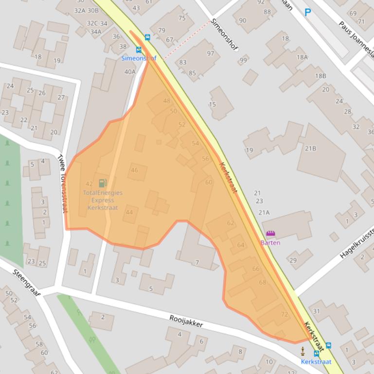 Kaart van postcodegebied 5469BP.