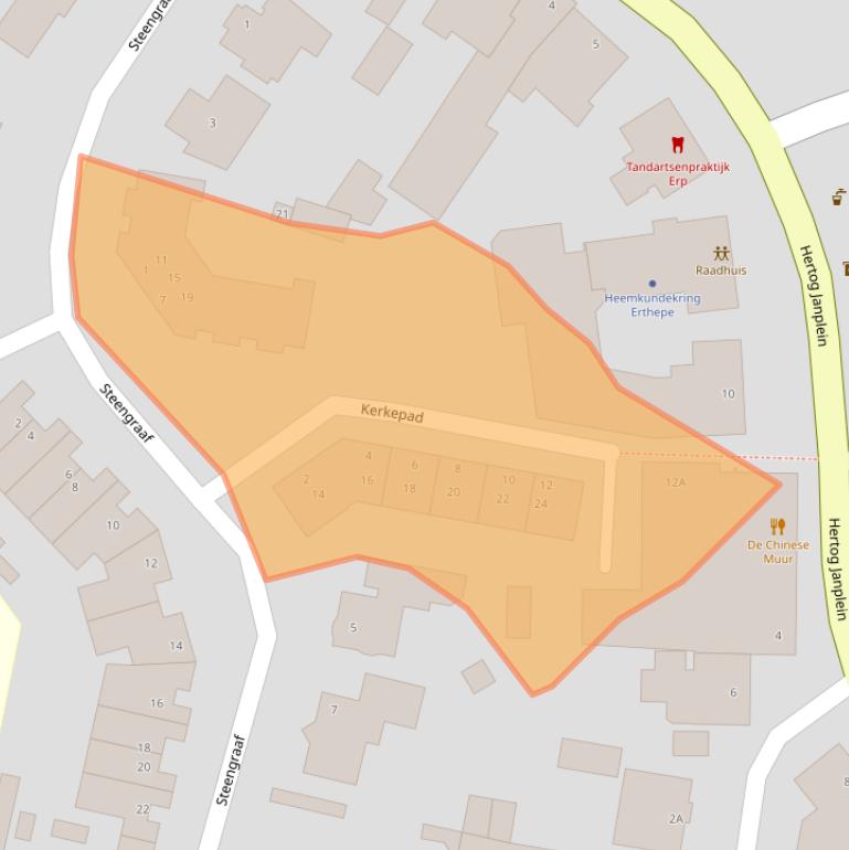 Kaart van postcodegebied 5469BZ.