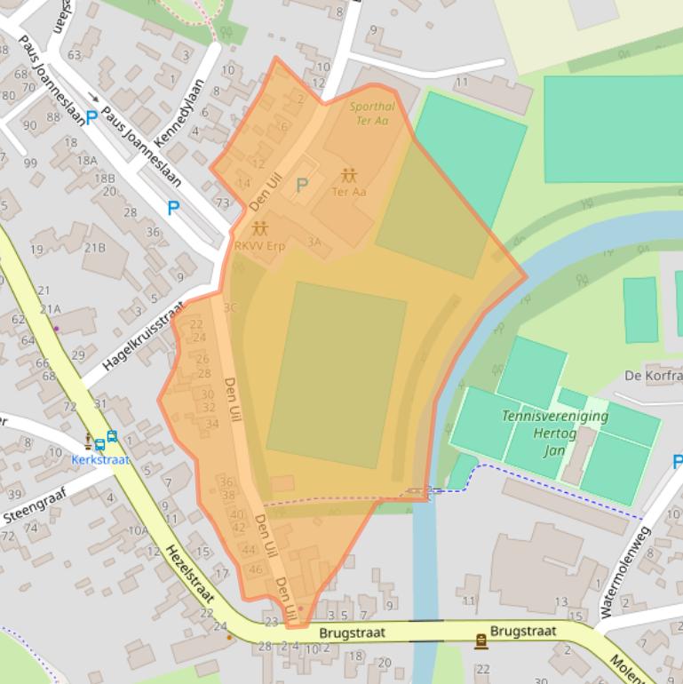 Kaart van postcodegebied 5469CG.