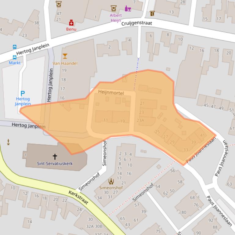 Kaart van postcodegebied 5469CH.