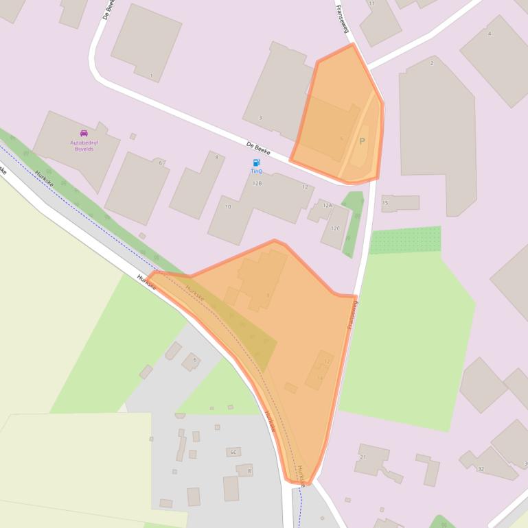 Kaart van postcodegebied 5469DZ.