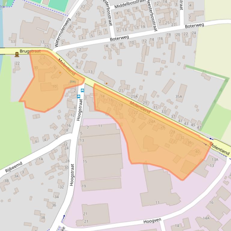 Kaart van postcodegebied 5469EK.