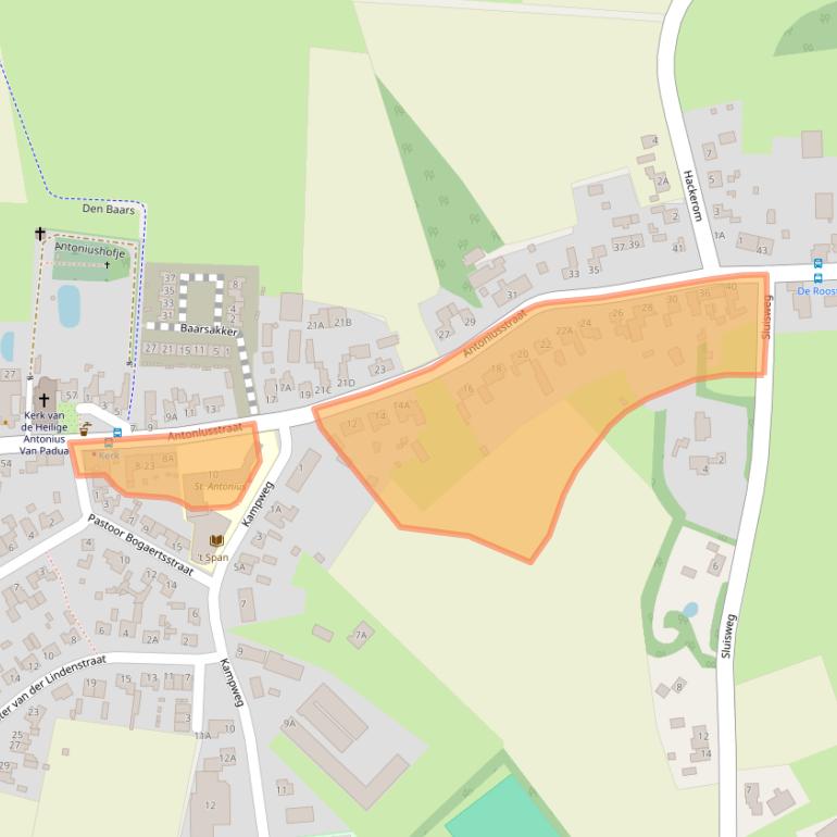 Kaart van postcodegebied 5469EW.