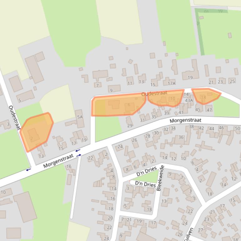 Kaart van postcodegebied 5469GG.