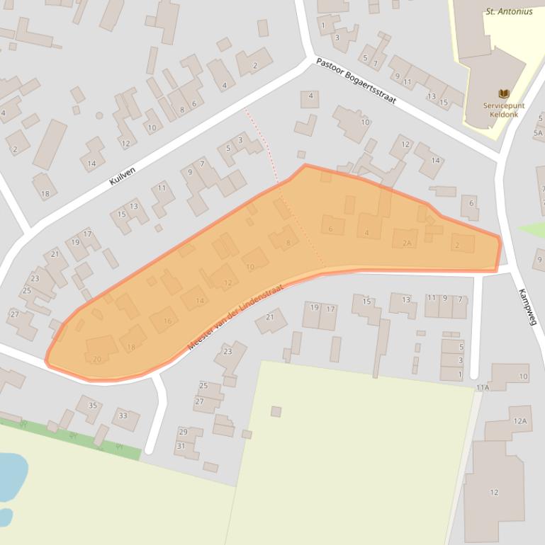 Kaart van postcodegebied 5469GJ.