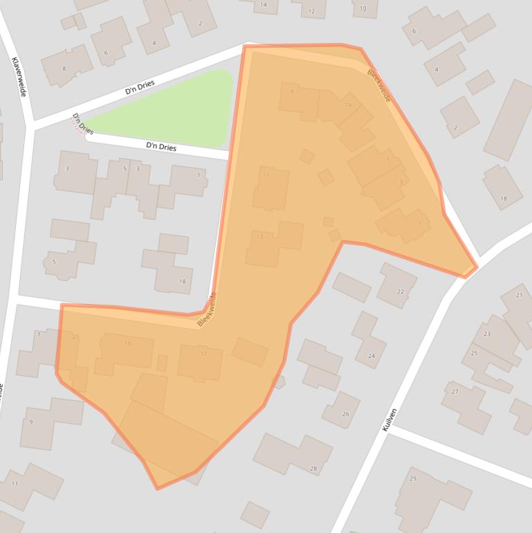 Kaart van postcodegebied 5469GK.