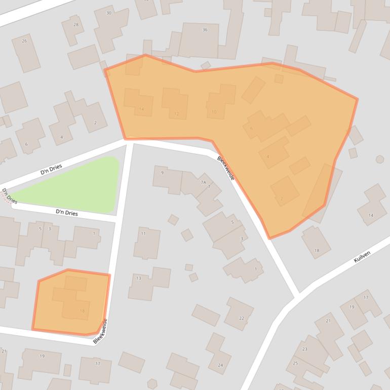 Kaart van postcodegebied 5469GL.