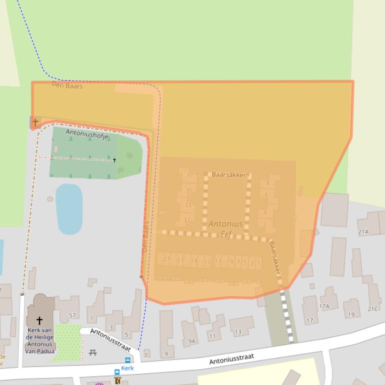 Kaart van postcodegebied 5469GR.