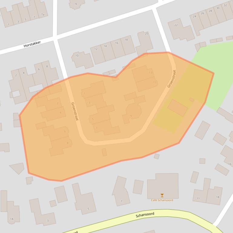 Kaart van postcodegebied 5469HJ.