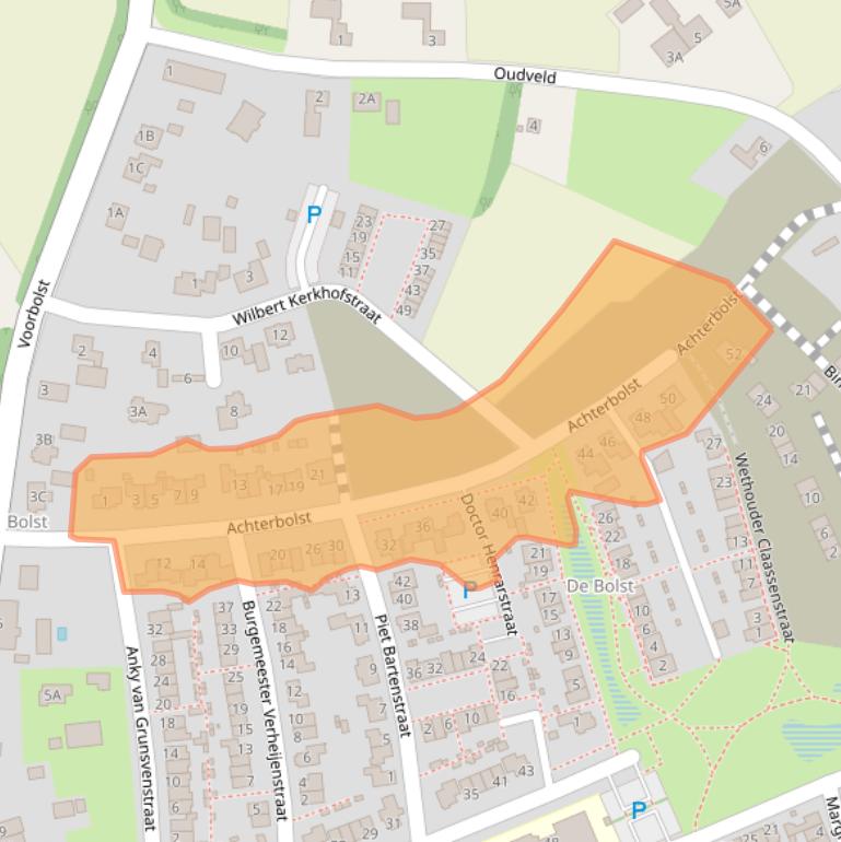 Kaart van postcodegebied 5469HK.