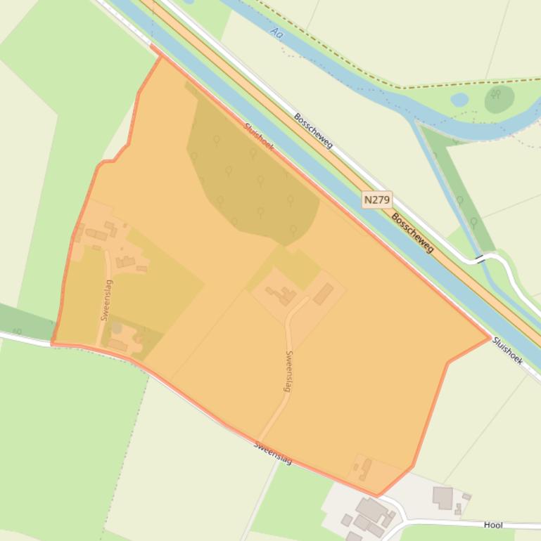 Kaart van postcodegebied 5469KA.