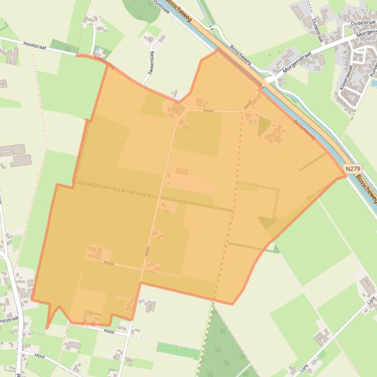 Kaart van postcodegebied 5469KB.