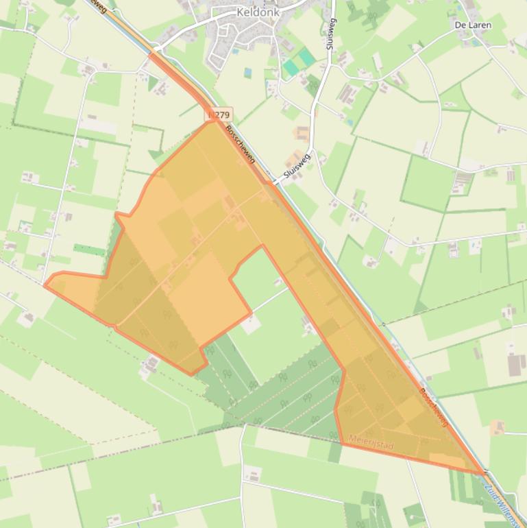 Kaart van postcodegebied 5469KG.