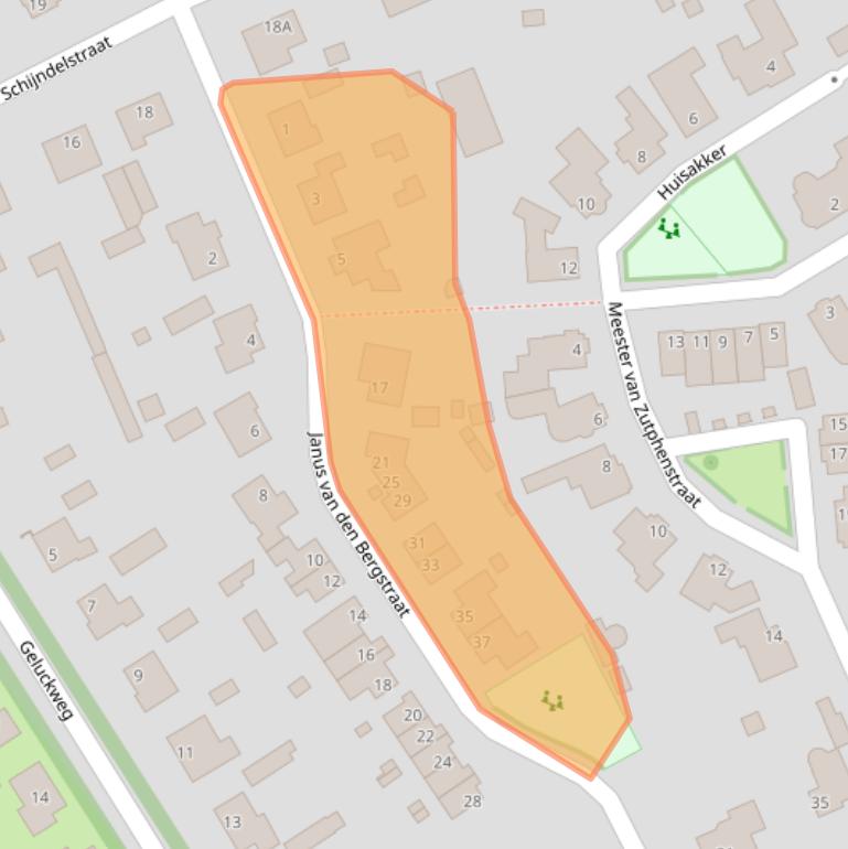 Kaart van postcodegebied 5469NX.