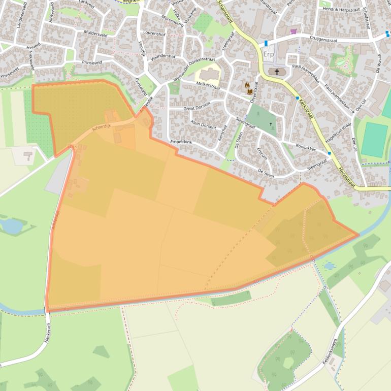 Kaart van postcodegebied 5469PA.