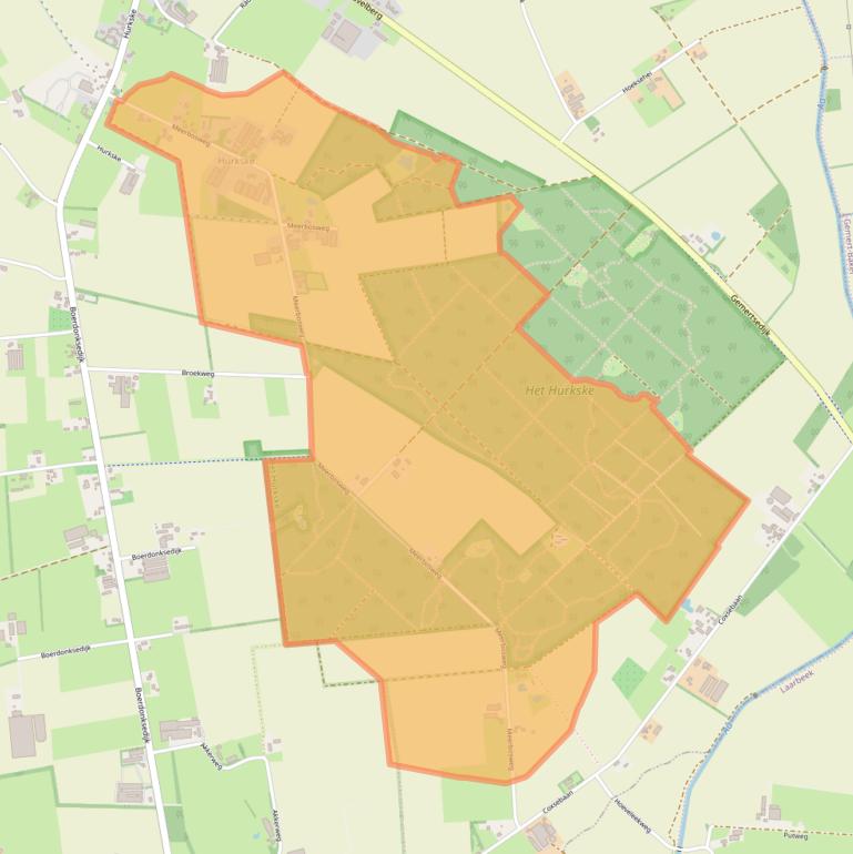 Kaart van postcodegebied 5469PL.