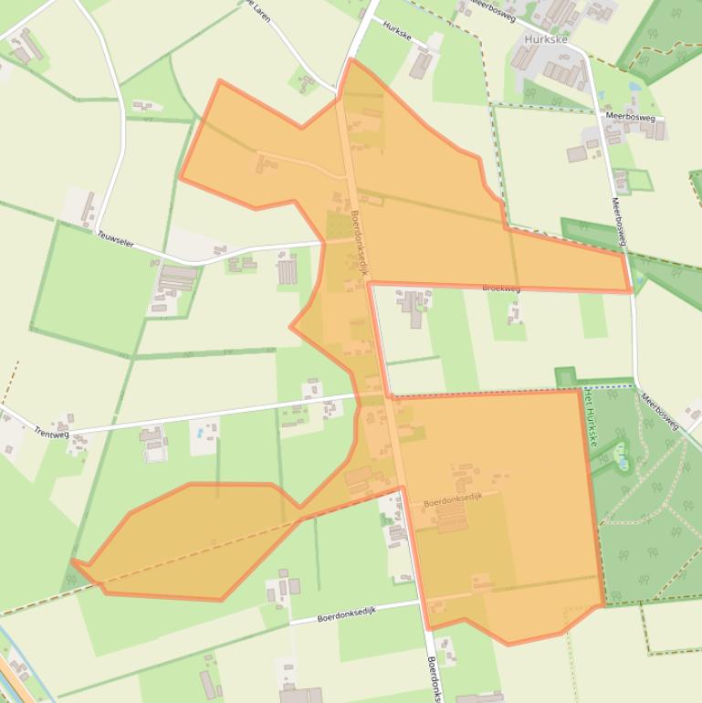 Kaart van postcodegebied 5469PN.