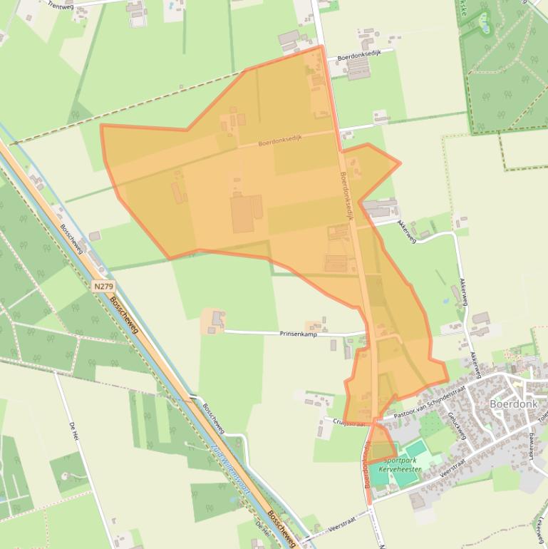 Kaart van postcodegebied 5469PP.