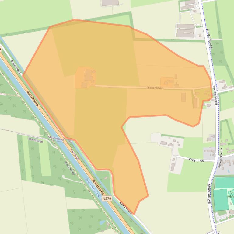 Kaart van postcodegebied 5469PV.