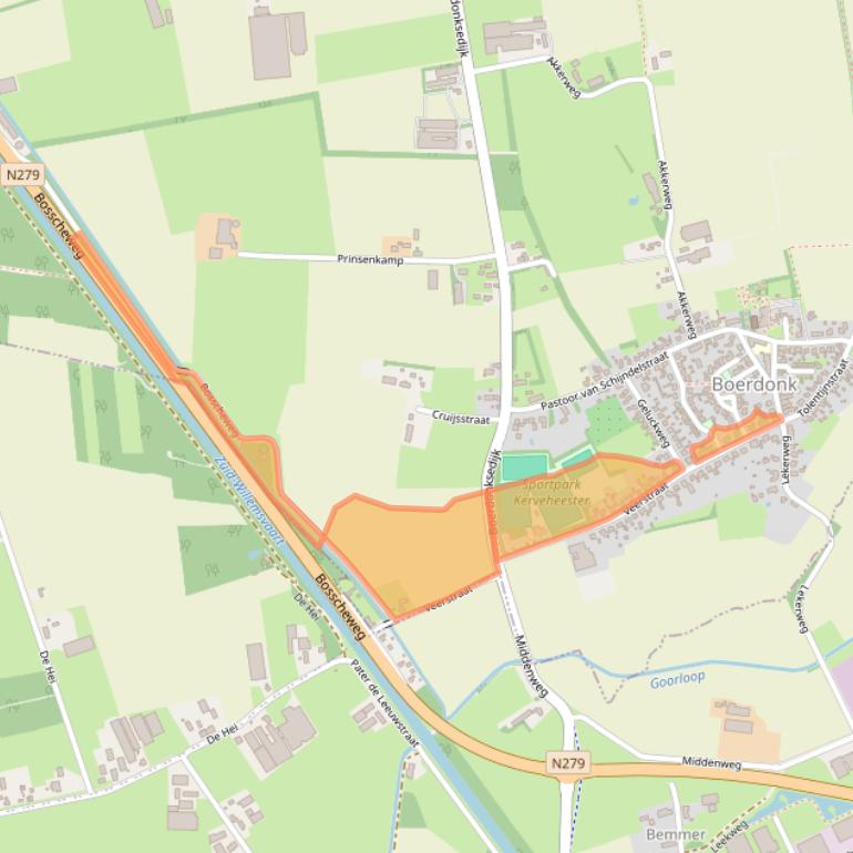 Kaart van postcodegebied 5469PX.