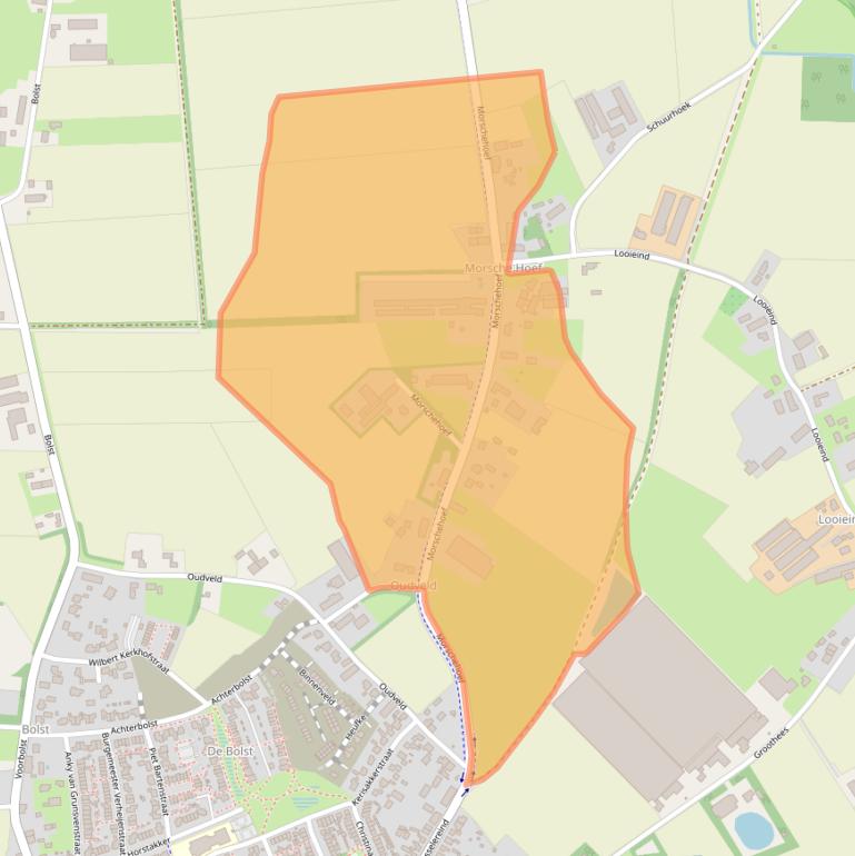 Kaart van postcodegebied 5469SM.