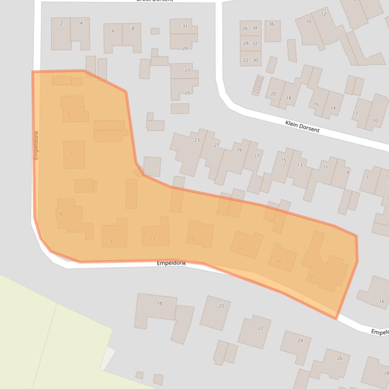 Kaart van postcodegebied 5469TC.