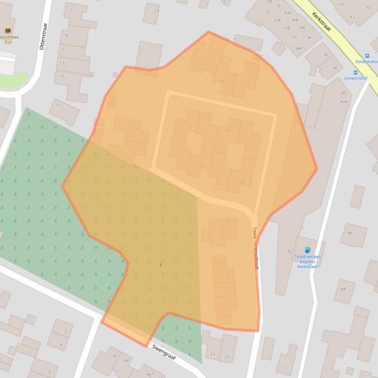 Kaart van postcodegebied 5469TN.