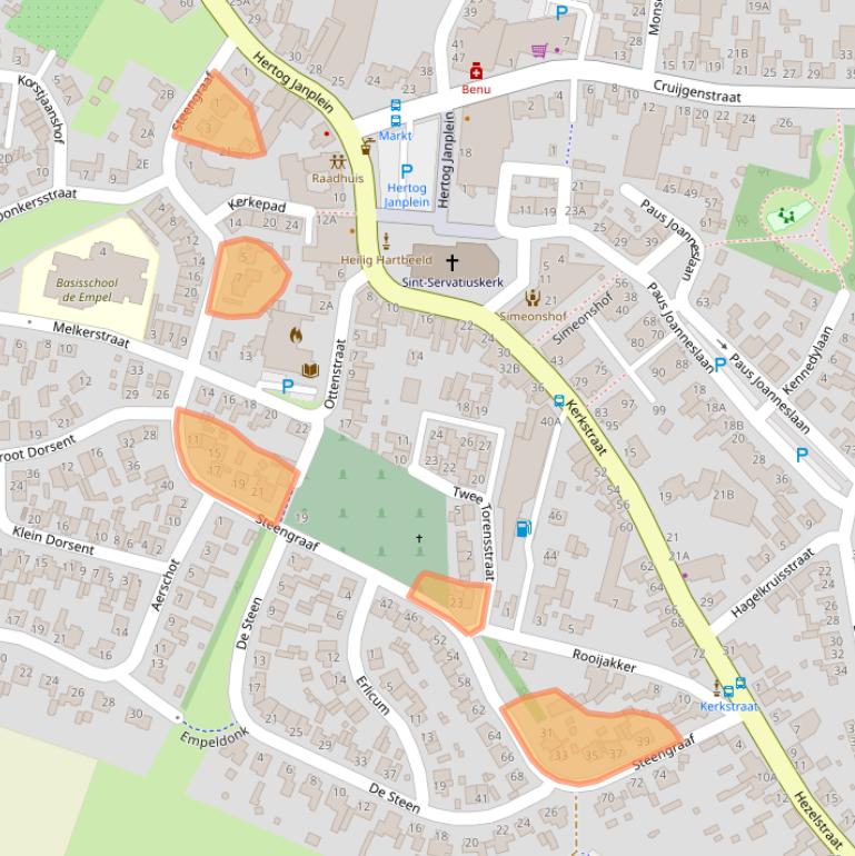 Kaart van postcodegebied 5469TP.