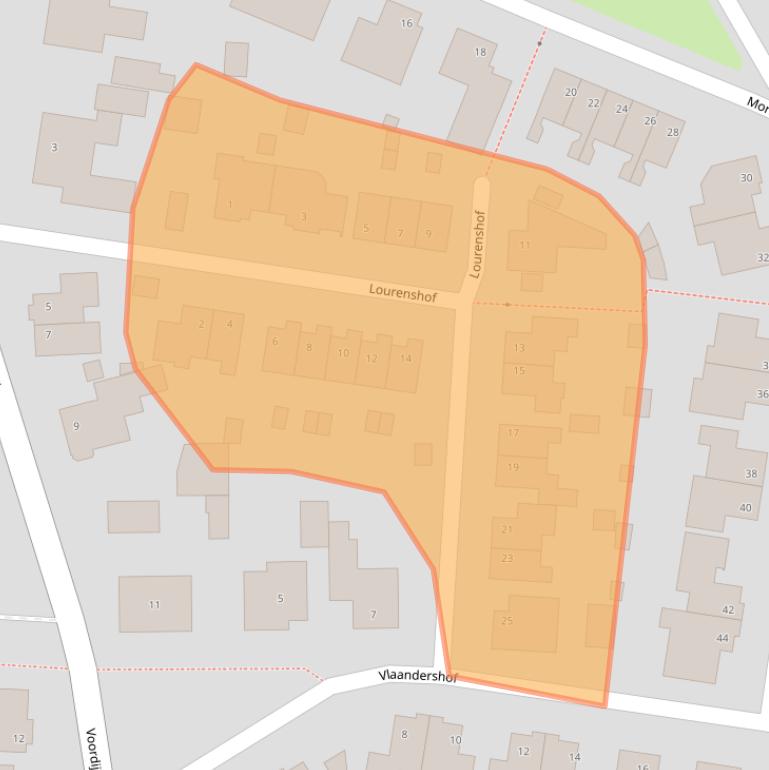 Kaart van postcodegebied 5469VJ.