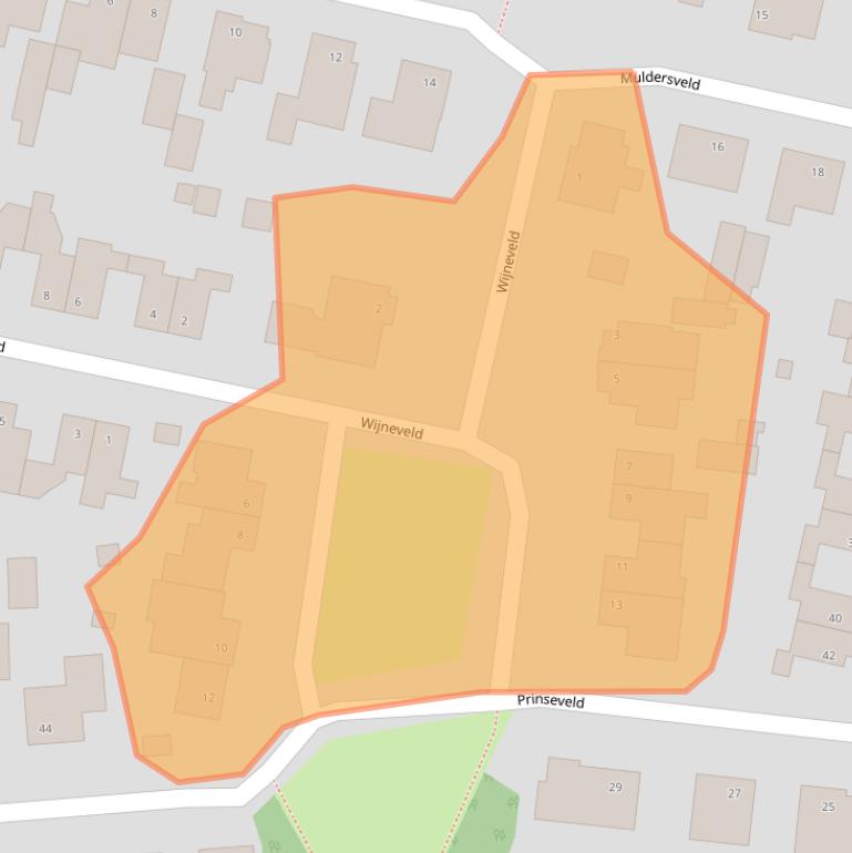 Kaart van postcodegebied 5469VP.