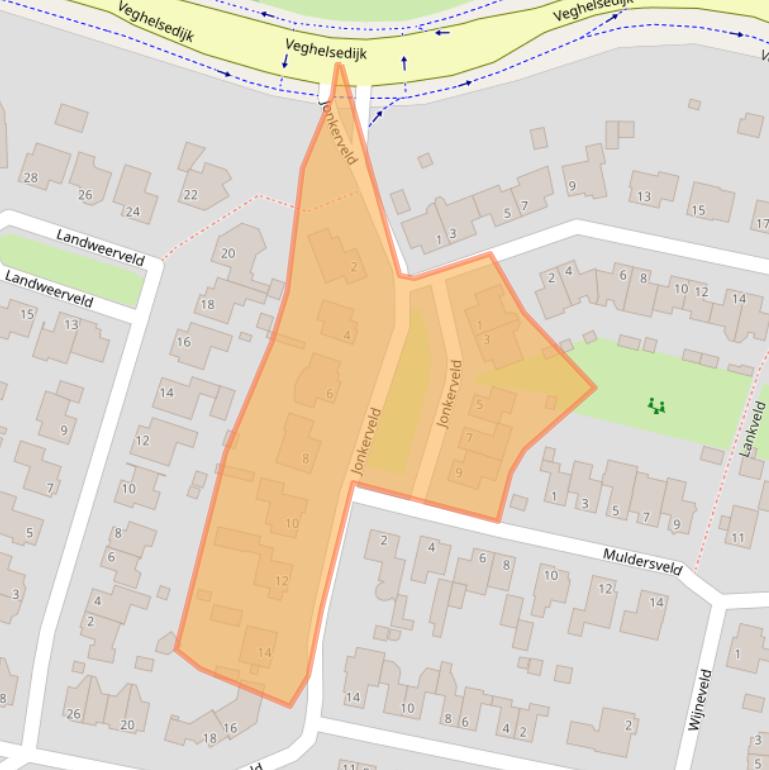 Kaart van postcodegebied 5469VR.