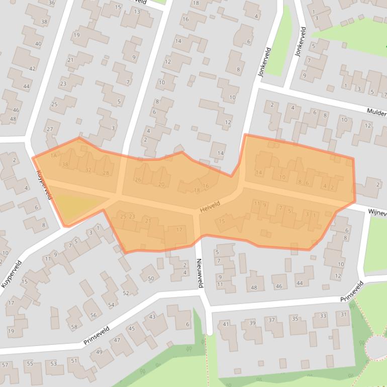 Kaart van postcodegebied 5469VV.