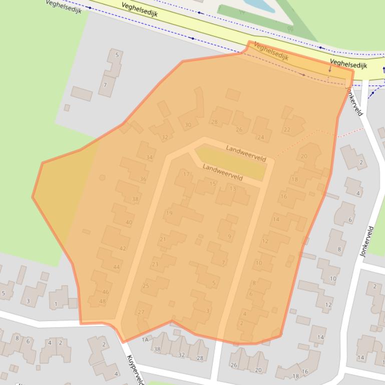 Kaart van postcodegebied 5469WB.