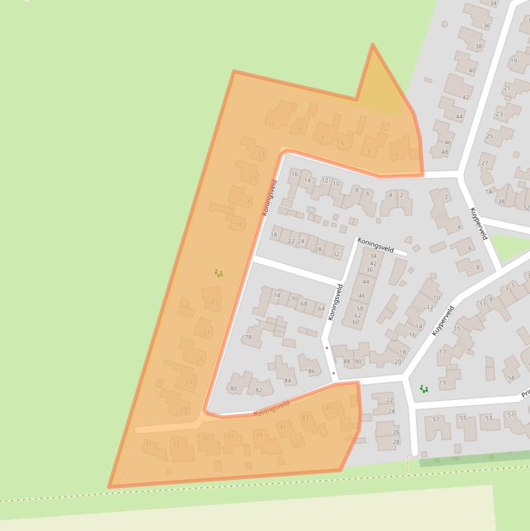 Kaart van postcodegebied 5469WC.