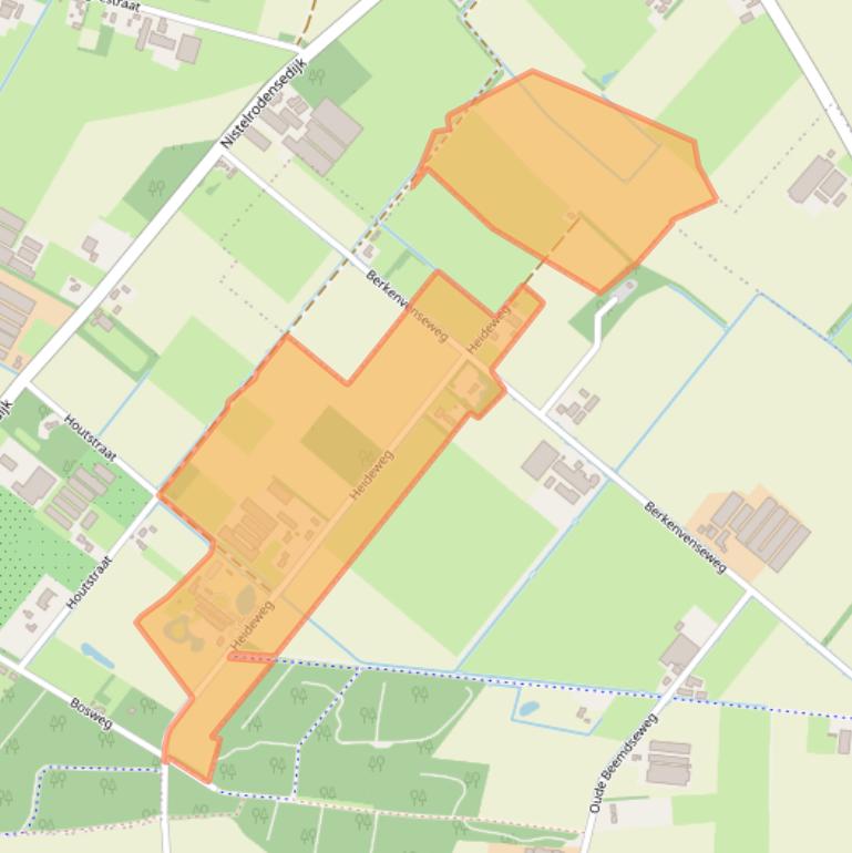 Kaart van postcodegebied 5472LC.