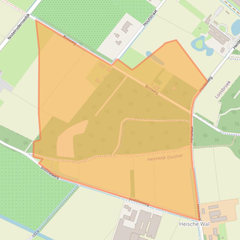 Kaart van postcodegebied 5472LD.