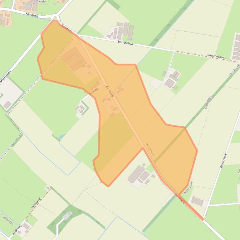 Kaart van postcodegebied 5472LJ.