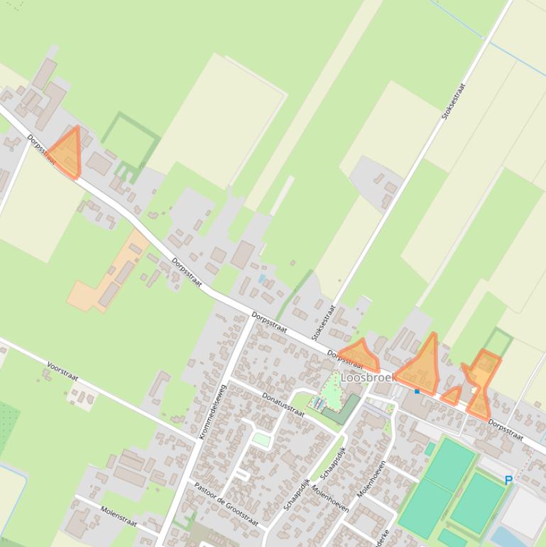 Kaart van postcodegebied 5472PG.