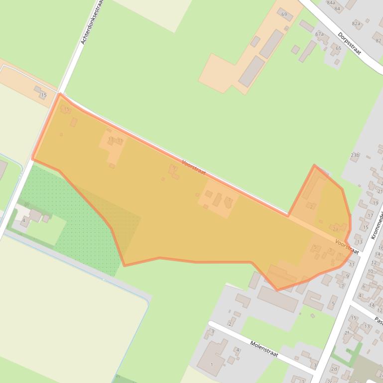 Kaart van postcodegebied 5472PR.