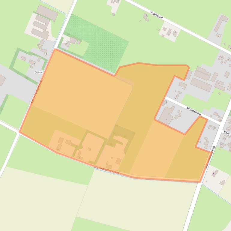 Kaart van postcodegebied 5472PW.