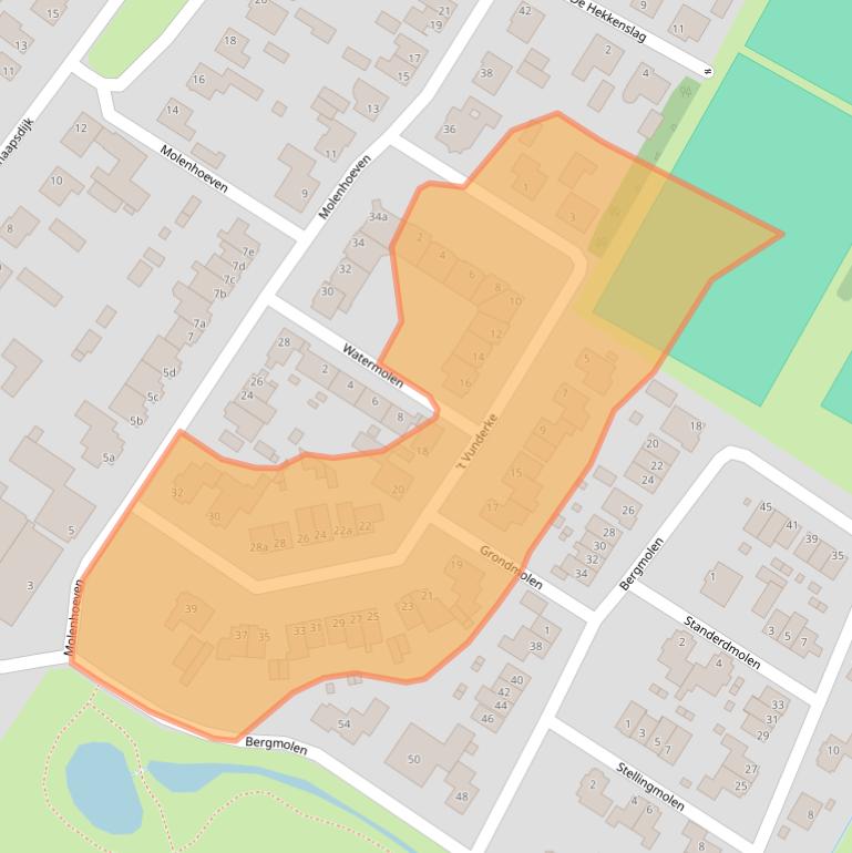 Kaart van postcodegebied 5472RB.