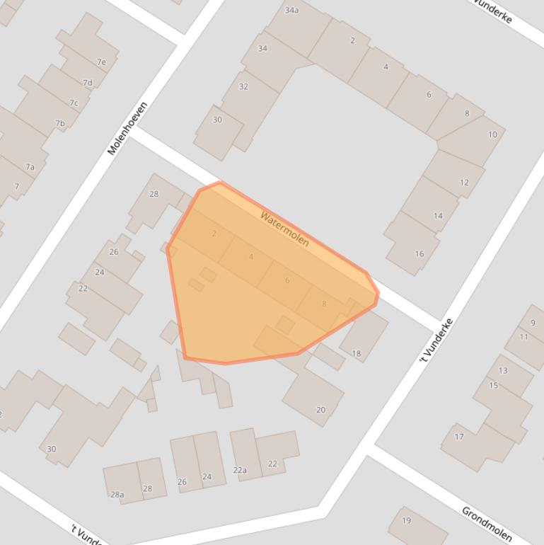 Kaart van postcodegebied 5472RD.