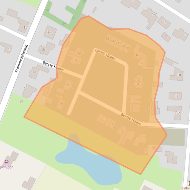 Kaart van postcodegebied 5472RK.